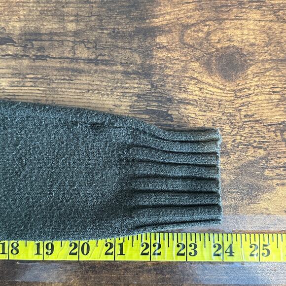 Cyrus Duster Open Cardigan Small Olive Green Hooded Preppy Grunge VGUC - Picture 5 of 9